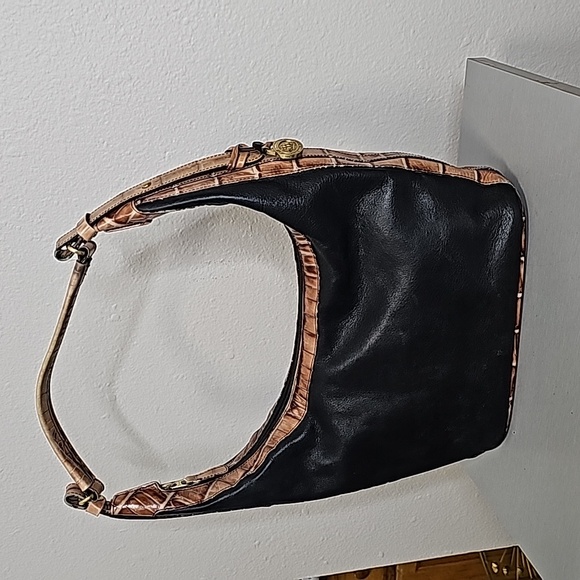 Brahmin Handbags - Brahmin Small Shoulder Purse/ Bag Black and Tan